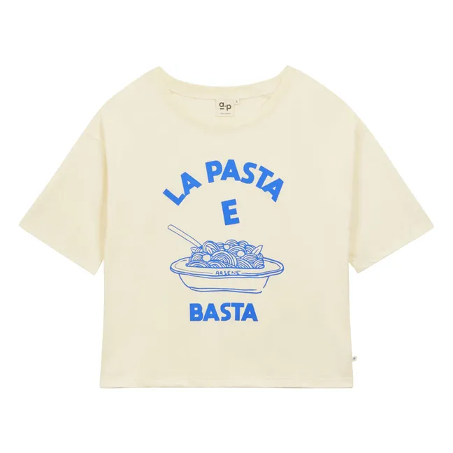 T-shirt Pasta e Basta Coton Bio | Bleu