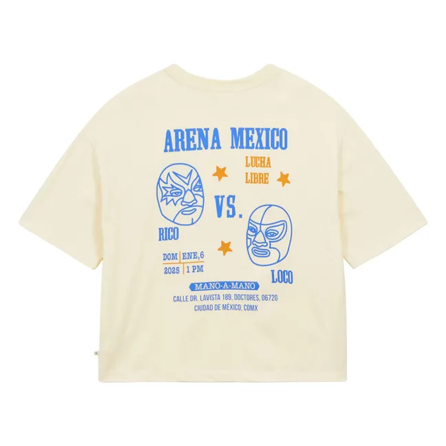 T-shirt Arena Mexico Coton Bio | Ecru