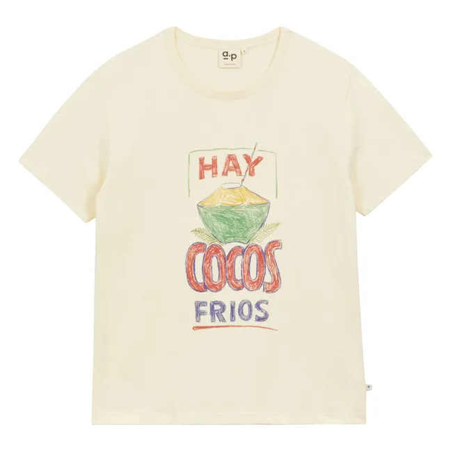 Cocos organic cotton T-shirt | Ecru