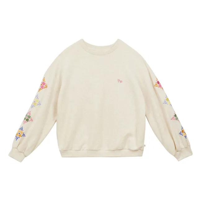 Sweat Embroidery Organic Cotton | Sand