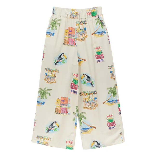 Pantalones de algodón Cocos | Crema