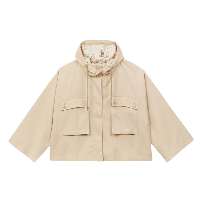 Hooded parka | Beige
