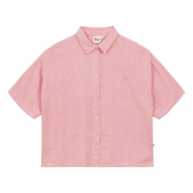 Cotton Stripes Shirt | Pink