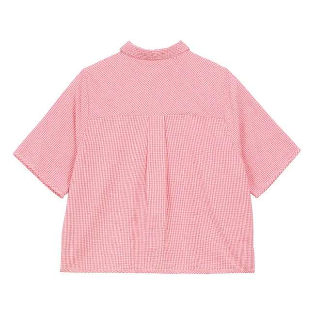 Cotton Stripes Shirt | Pink