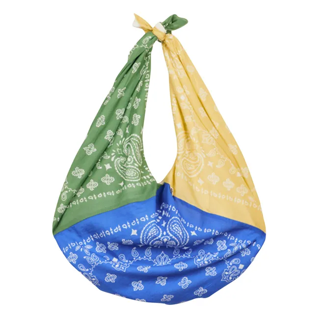 Tasche Bandana Voile de Coton | Blau
