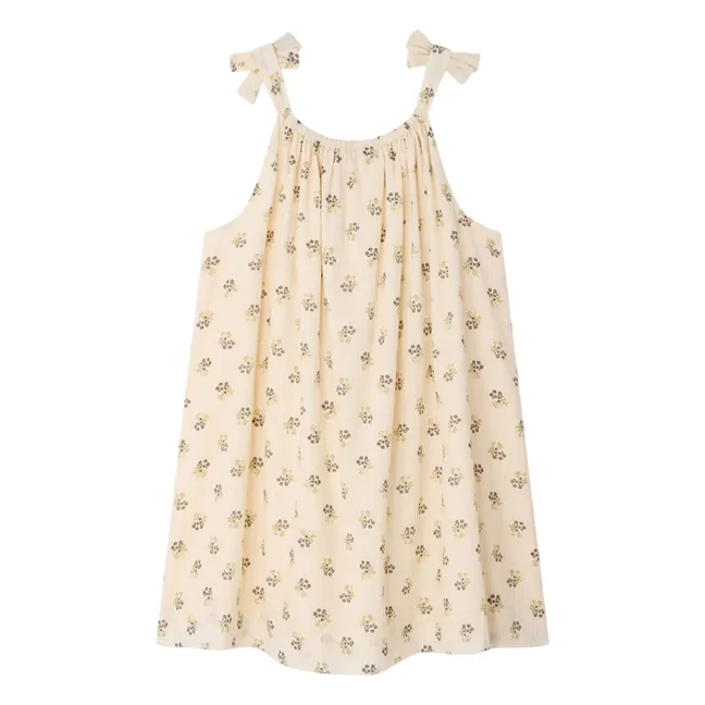 Vestido de algodón orgánico Eloise Fleurie | Crudo