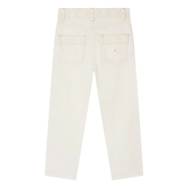 Pantalones de algodón orgánico Eloha | Blanco