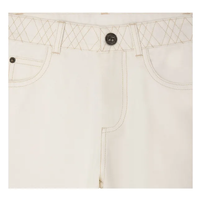Pantalones de algodón orgánico Eloha | Blanco