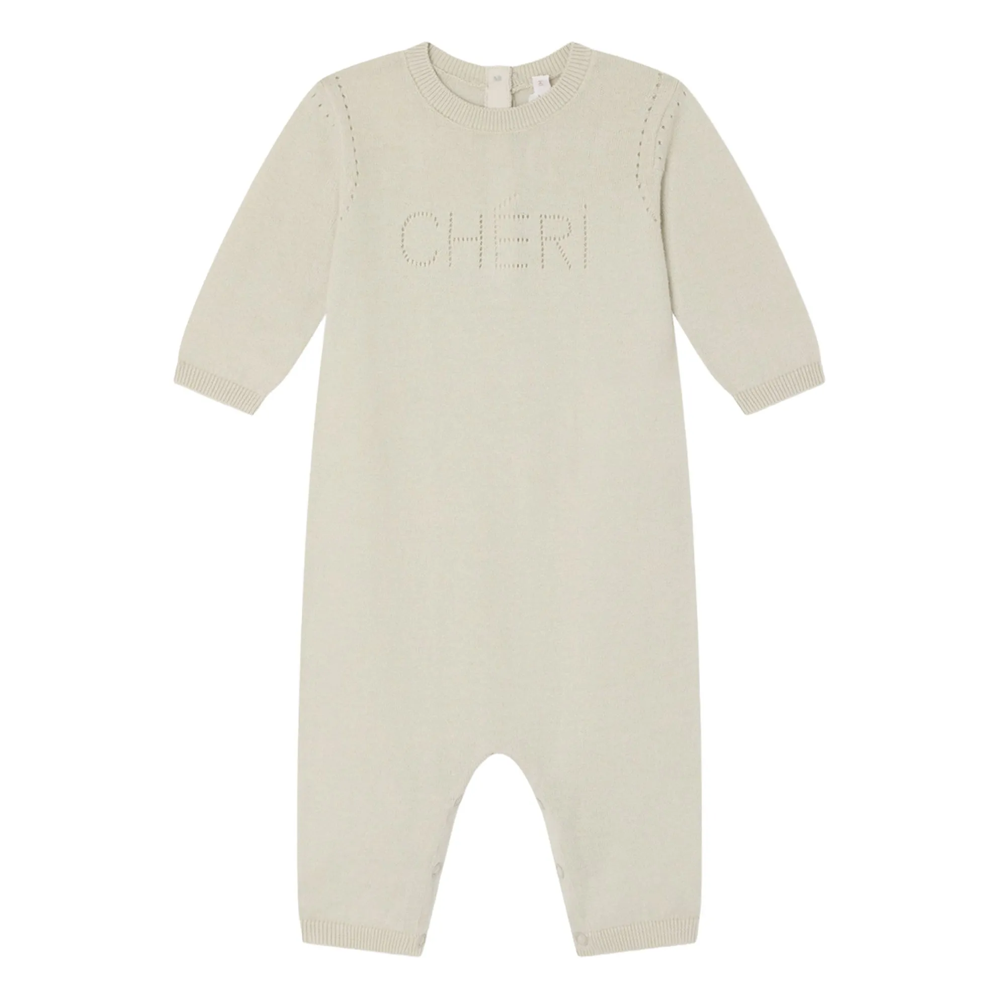 Bonpoint Grey Atilou Chéri Organic Cotton Jumpsuit