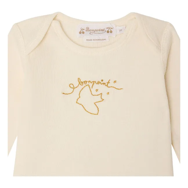 Conjunto de camiseta y legging de algodón ecológico Timi | Marrón