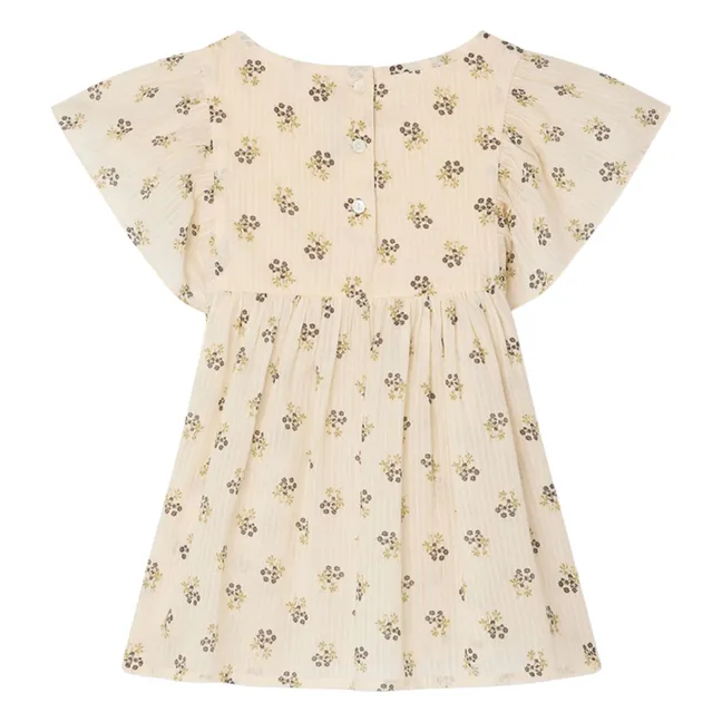 Blouse Christie Fleurie Coton Bio | Ecru