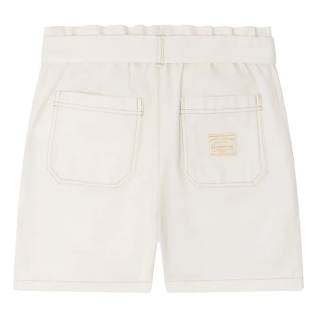 Pantalones cortos Lorrie de algodón orgánico | Crema