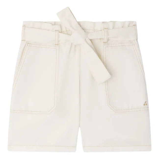 Pantalones cortos Lorrie de algodón orgánico | Crema