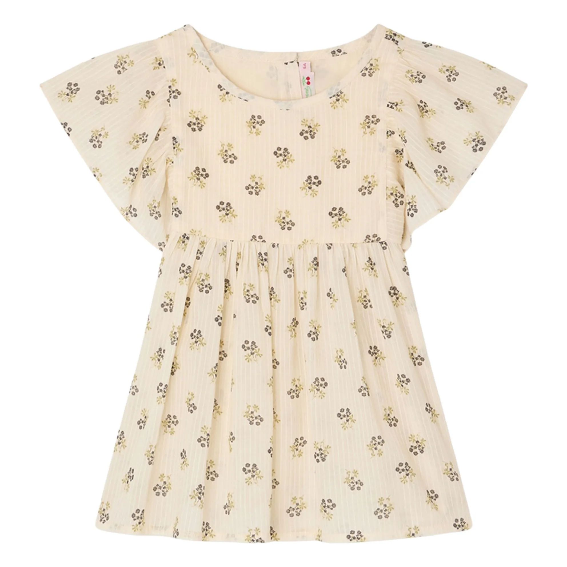 Bonpoint Girls Ecru Christie Fleurie Organic Cotton Blouse