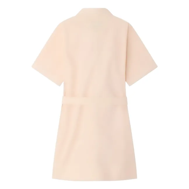 Lauriane organic cotton shirt dress | Powder pink