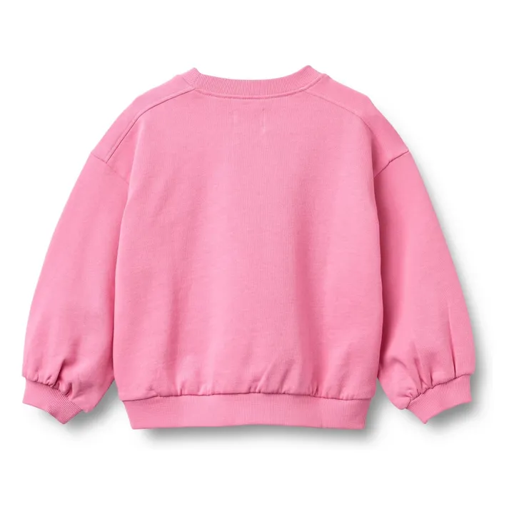 Sudadera Eliza de flores de algodón orgánico | Rosa- Imagen del producto n°2