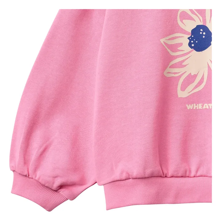 Sudadera Eliza de flores de algodón orgánico | Rosa- Imagen del producto n°1