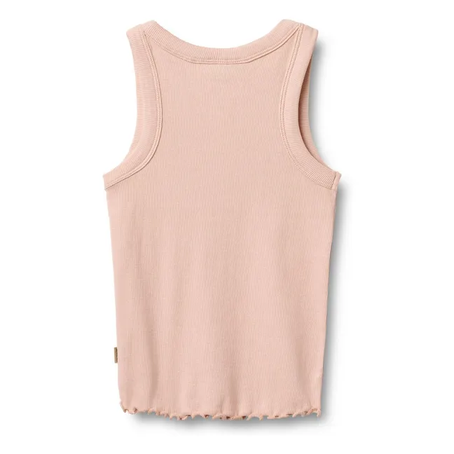 Camiseta de tirantes de algodón orgánico Minka | Rosa Pálido