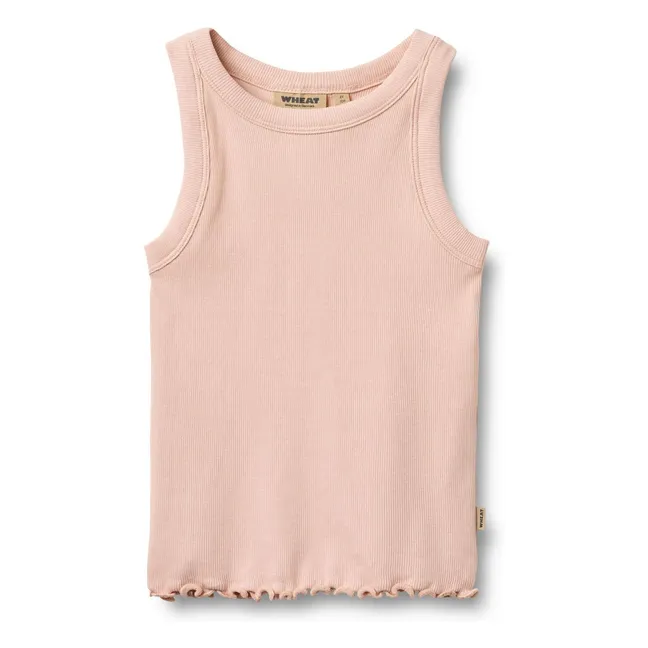 Camiseta de tirantes de algodón orgánico Minka | Rosa Pálido