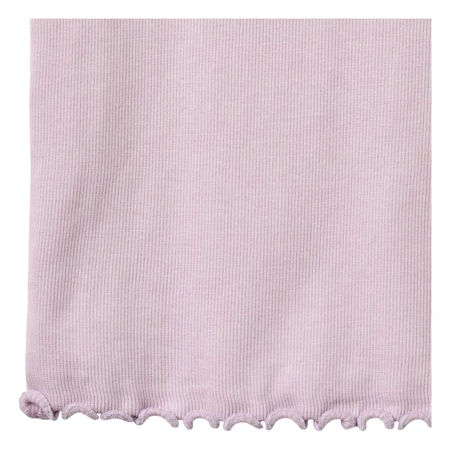 Minka organic cotton ribbed tank top | Lavender
