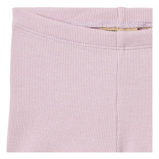 Sine Ribbed Organic Cotton Baby Shorts | Lavender