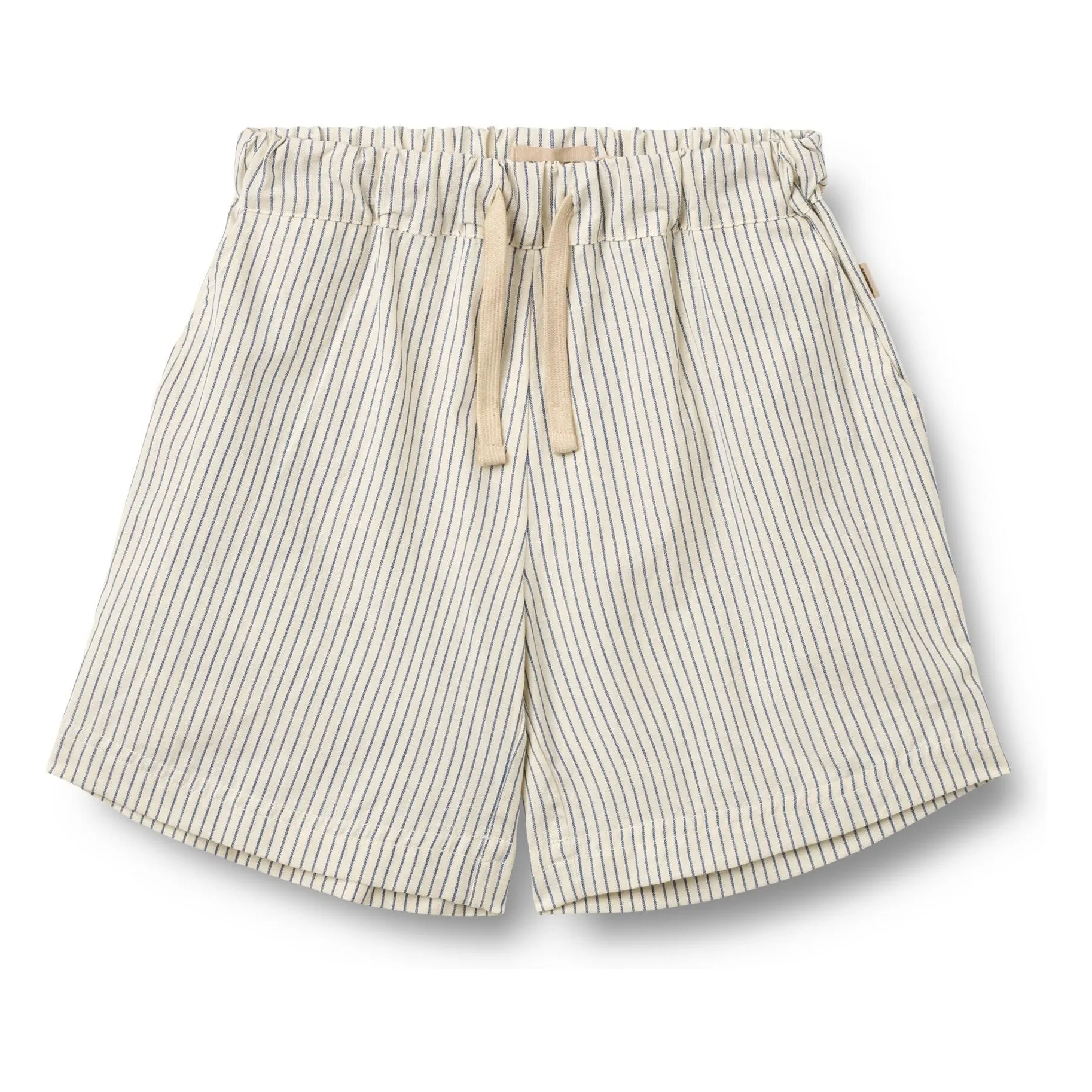 Wheat Ecru Cuba Striped Organic Cotton Shorts