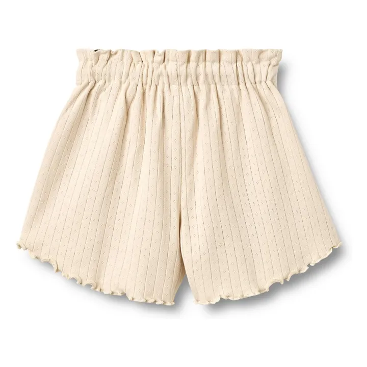 Pantalones cortos de algodón ecológico Ina | Crudo- Imagen del producto n°2