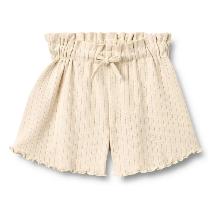 Pantalones cortos de algodón ecológico Ina | Crudo- Imagen del producto n°0