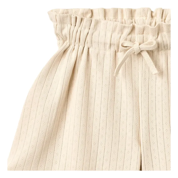 Pantalones cortos de algodón ecológico Ina | Crudo- Imagen del producto n°1