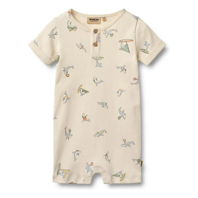 Alfred Whales Organic Cotton Jumpsuit | Ecru