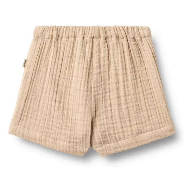 Pantaloncini in cotone organico Luca | Sabbia