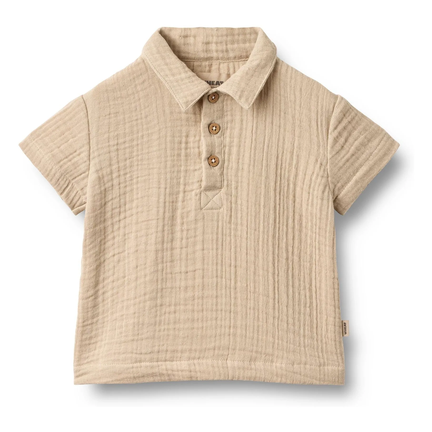 Wheat Unisex Infant Sand Svend Organic Cotton Baby Shirt