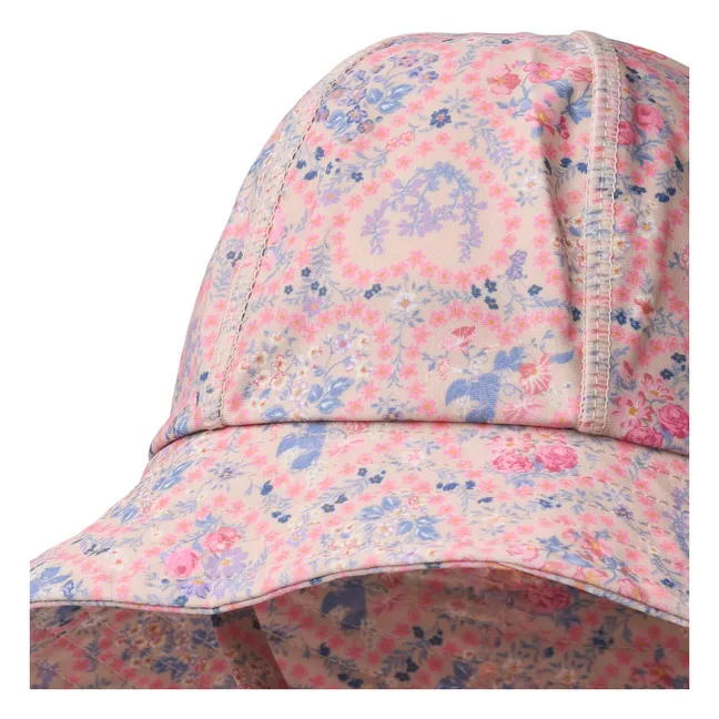 Chapeau Bora Fleuri Coton Bio | Rose pâle
