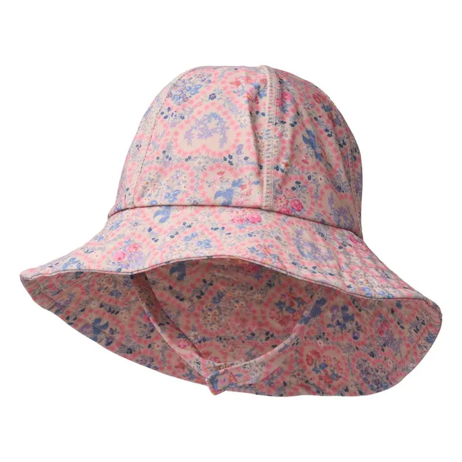 Gorro de algodón ecológico Bora Fleuri | Rosa Pálido
