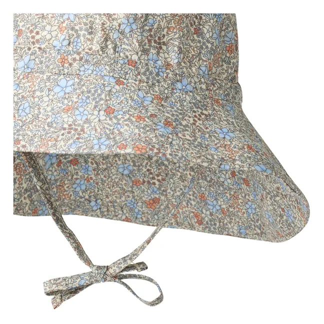Chloe Fleuri Organic Cotton Hat | Pale blue