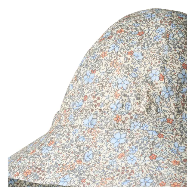 Chloe Fleuri Organic Cotton Hat | Pale blue