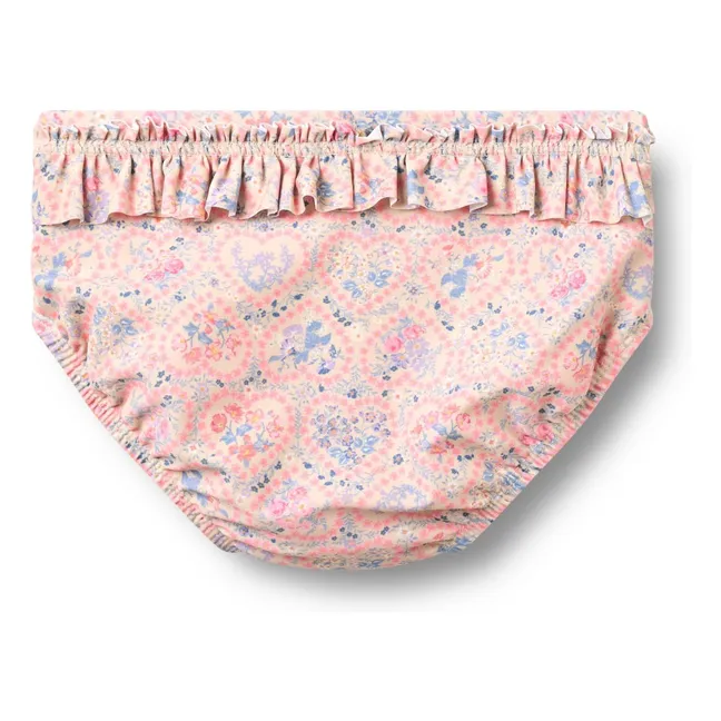 Badeslip Cilia Fleurie aus recycelten Fasern | Blassrosa