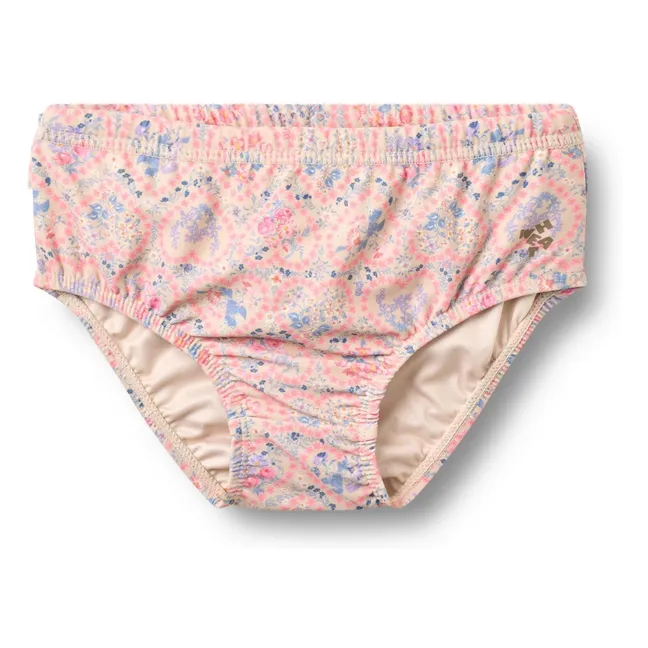 Badeslip Cilia Fleurie aus recycelten Fasern | Blassrosa