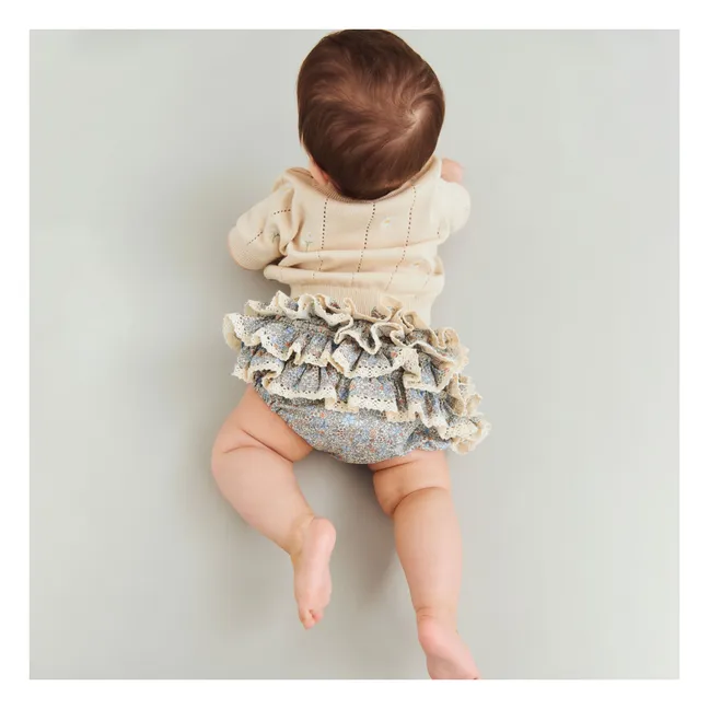 Bloomer Saloma Fleuri Coton Bio | Bleu pâle