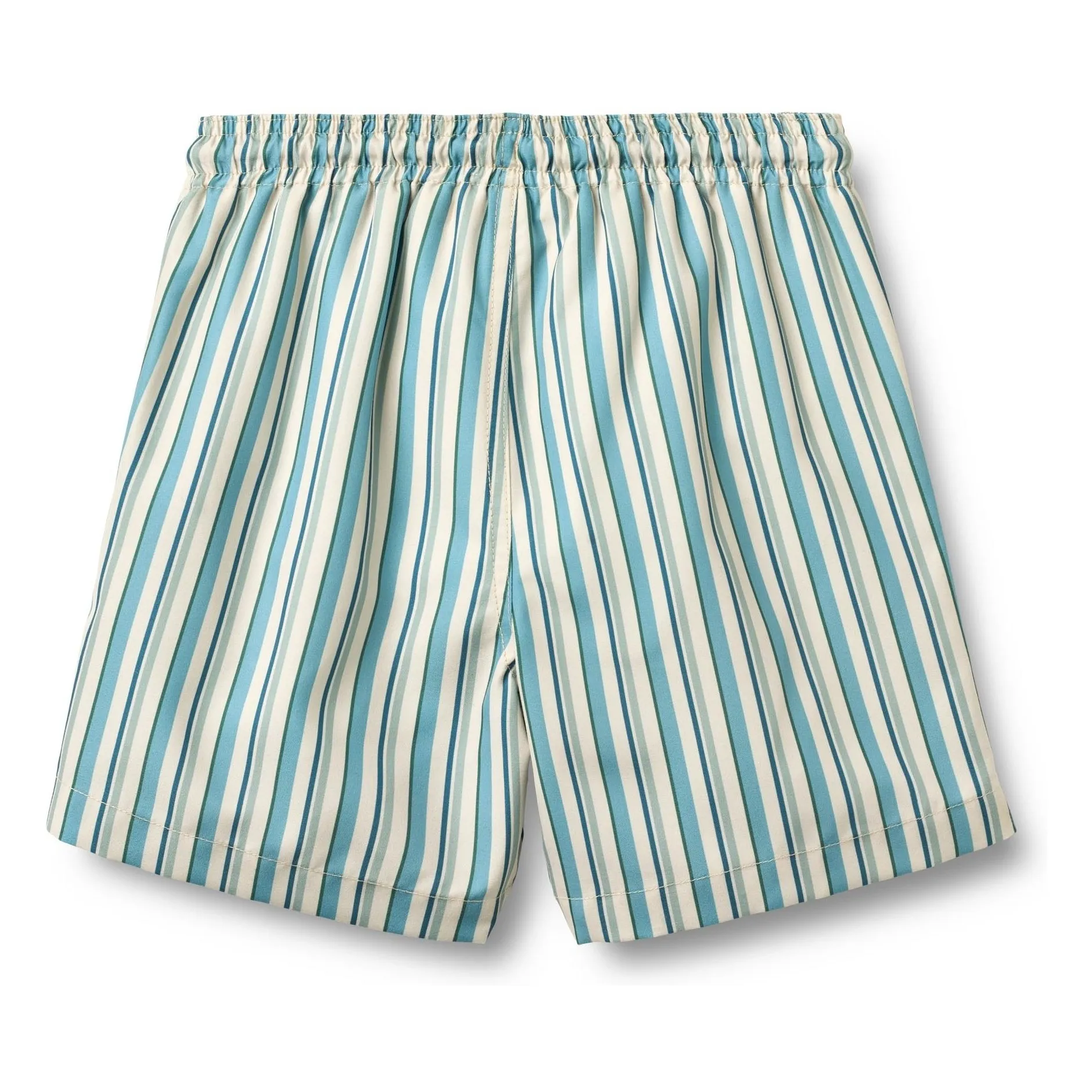 Short de Bain Rayé Hansi Badge Fibres Recyclées | Bleu- Image produit n°3