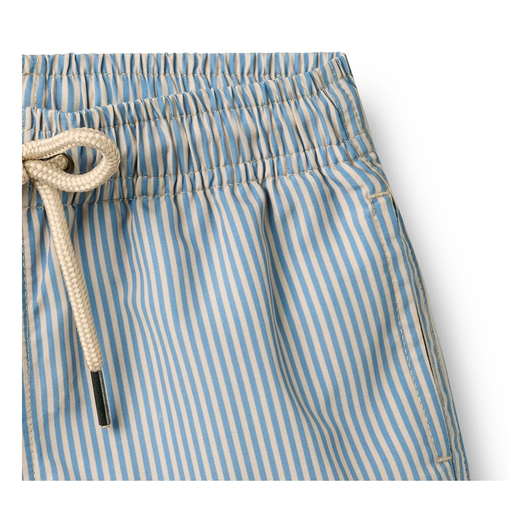 Short de Bain Rayé Hansi Fibres Recyclées | Bleu pâle- Image produit n°3