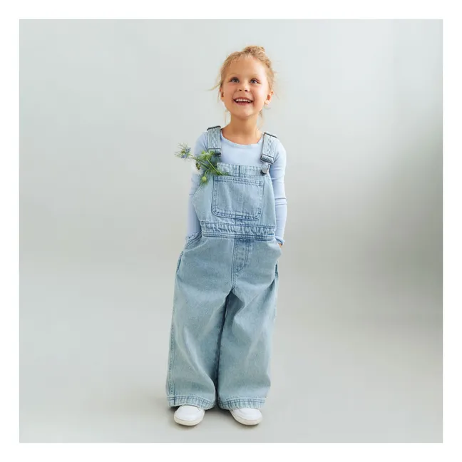 Salopette Denim Marley Coton Bio | Bleu Clair