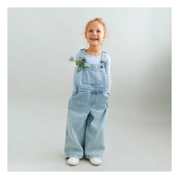Peto de algodón orgánico Marley Denim | Azul Claro- Imagen del producto n°1