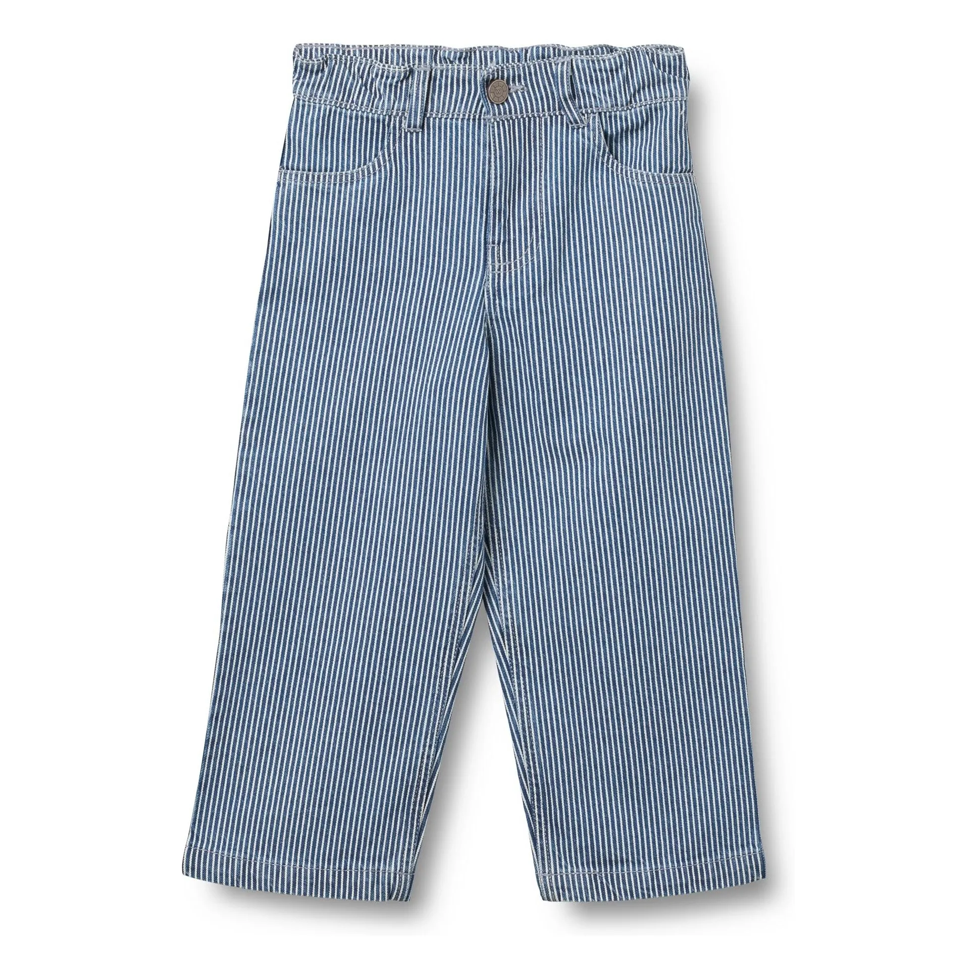 Wheat Blue Felix Striped Organic Cotton Jeans