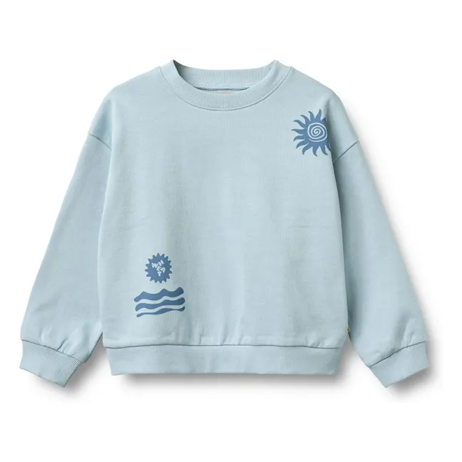 Sweat Casey Coton Bio | Bleu ciel