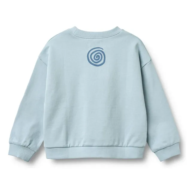 Casey organic cotton sweatshirt | Light blue