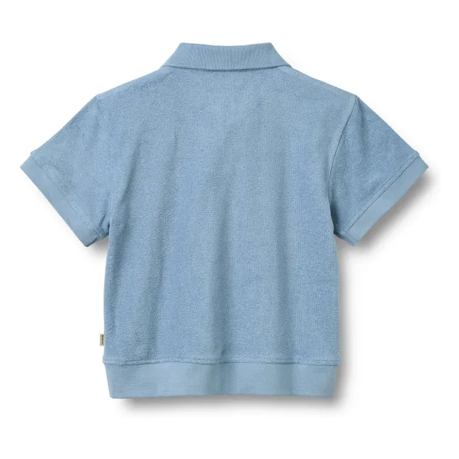 Polo Marlo de algodón orgánico | Azul Claro