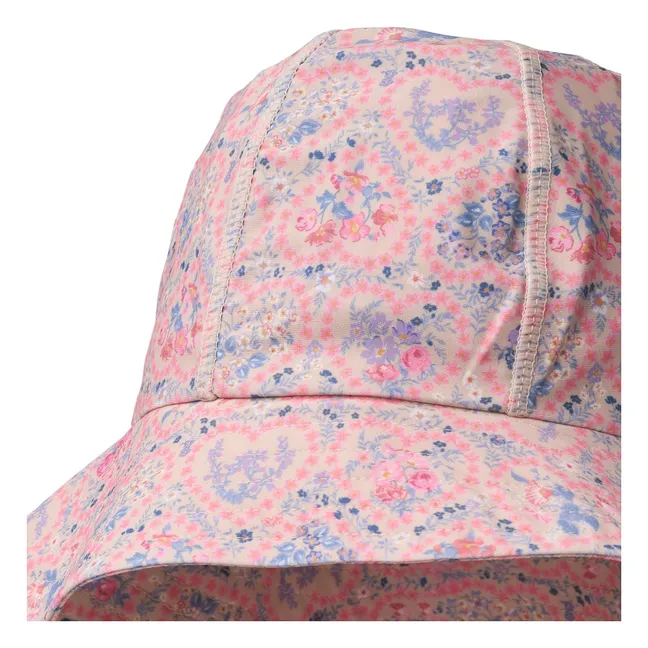 Chapeau Anti-UV Bora Fleuri Fibres Recyclées | Rose pâle
