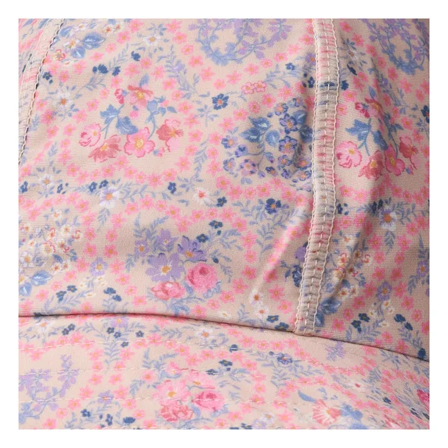 Chapeau Anti-UV Bora Fleuri Fibres Recyclées | Rose pâle