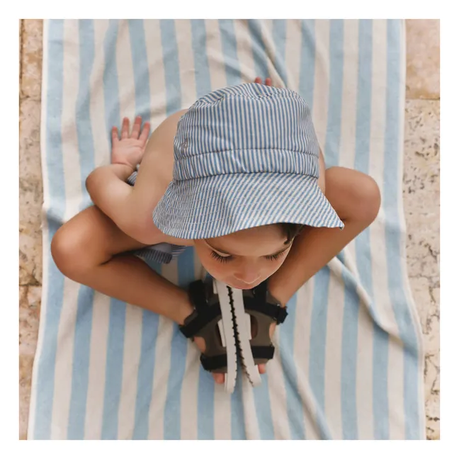 Tilo Striped Recycled Fiber Bob | Blue